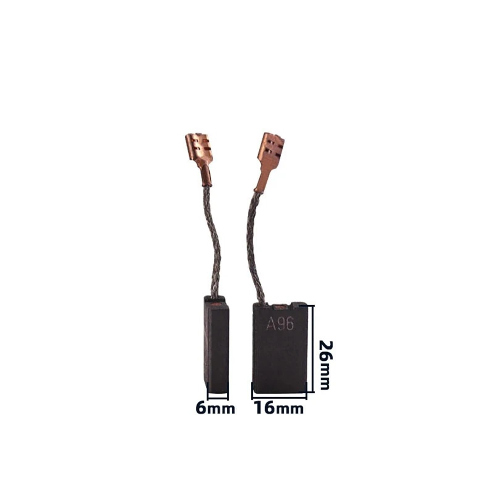 A96 Spazzola di carbone for prelievo elettrico for Bosch GSH16-28 GSH16-30 GSH 27VC Accessori for martelli for trapano a percussione 6x16x26mm