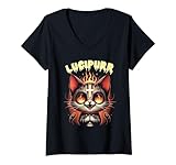 Photo Gallery donna lucifero occult devil cat lucipurr halloween demon cat maglietta con collo a v Photo Gallery donna lucifero occult devil cat lucipurr halloween demon cat maglietta con collo a v