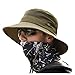 Produktbild Lanly Sonnenhut Unisex Herren Damen Safari Hut UV Schutz Faltbar Wanderhut Gartenhut Sommerhut Outdoor Fischerhut Buschhut (Armee)