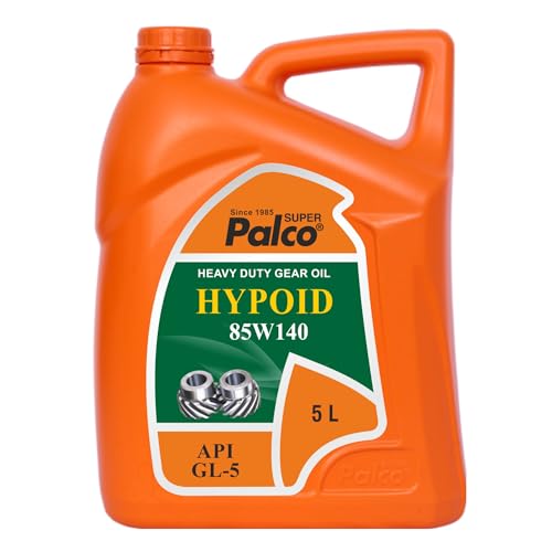 Image of PALCO Hypoid 85W140 Heavy Duty Gear Oil 5 Litre (Pack of 1), API GL-5 Gear Oil for Car and Commercial Vehicles, Manual Gearbox & Axles, High Load Protection & Smooth Shifting