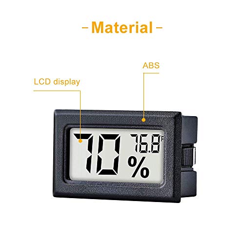 Pgzsy 8452741262 12 Pack Pgzsy Mini Small Digital Electronic Temperature Humidity Meters Gauge Indoor Thermometer Hygrometer Lcd Display Fahrenheit thumb #4