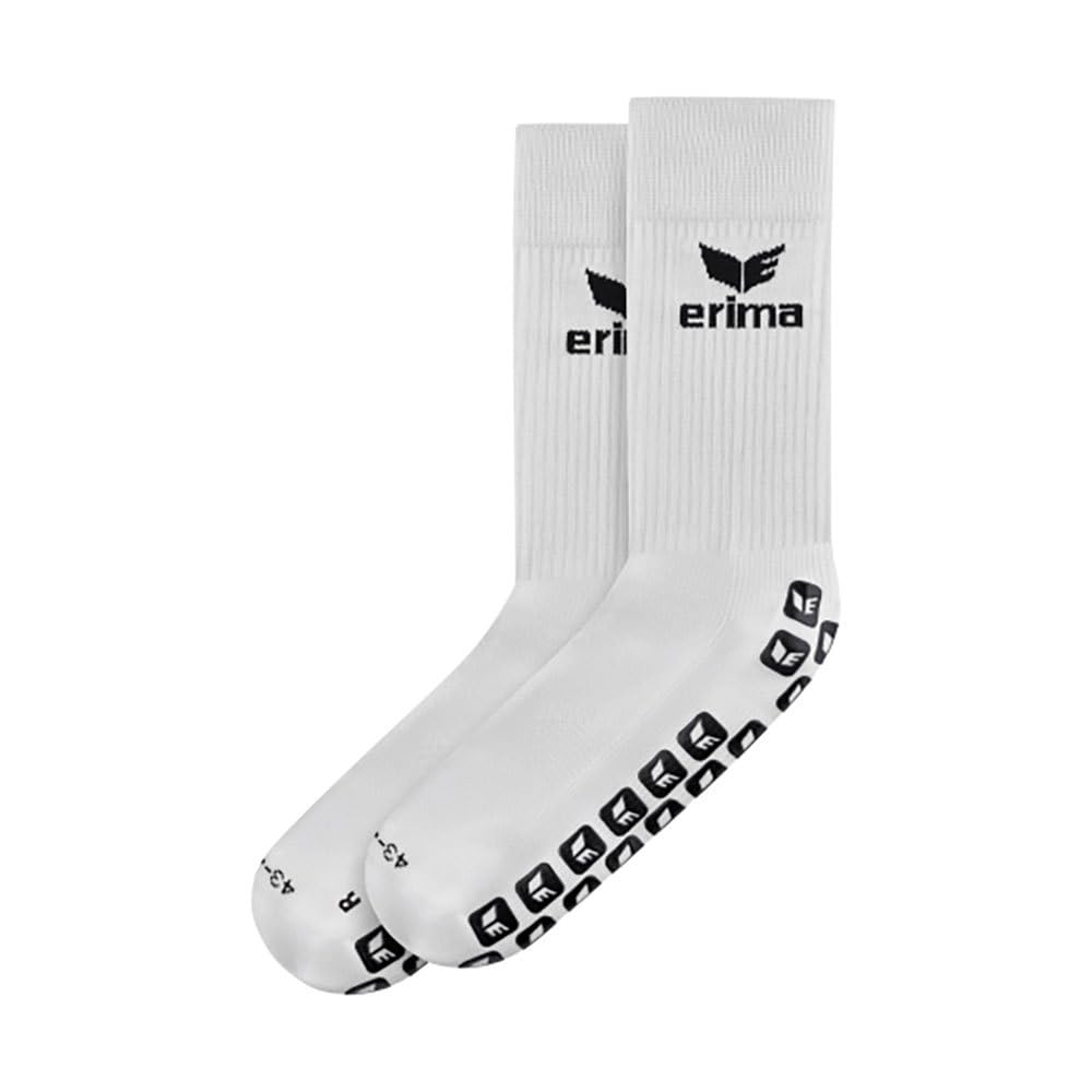 Erima Unisex Grip Training Socks (3182402), white/black, 35-38