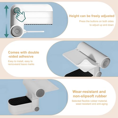 Verrou de toilettes réglable bébé : sécurité sans outils et installation adhésive facile - 4