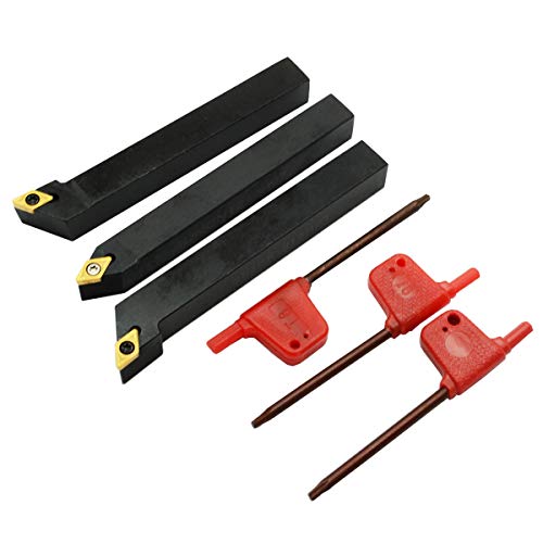 Set 3 Piezas Porta Herramientas de Torno 1/2" CNC Carburo miniatura 7