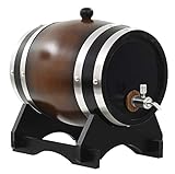 【Mantener Fresca】Este barril de vino ayuda a mantener la bebida fresca para que dure más tiempo. En lugar de servir vino de una botella o una caja, puede hacerlo al estilo rústico con este fantástico barril: simplemente llene la bolsa de 10 litros que hay dentro del barril con su vino favorito, luego cierre la tapa y sírvalo desde el grifo.