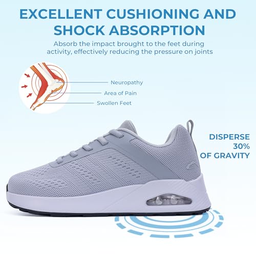 Image of MEHOTO Womens Wide Toe Box Shoes Walking Sneakers with Arch Support Fashion Tennis Shoes for Swelling Bunion Plantar Fasciitis