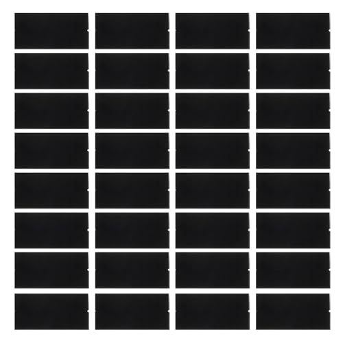 sourcing map 50pcs Vinyl Squeegee Fabric 4 Inch Pre-Cut Self-Adhesive Microfiber Replacement Felt for Squeegee Application Tool, Black