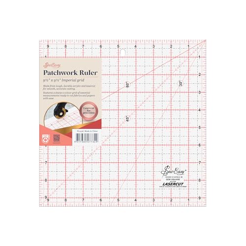 Gabarit patchwork 9.5in Sew Easy avec lignes de découpe ultra précises