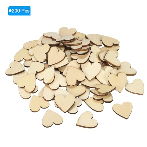 PATIKIL 25mm Wooden Hearts - Image 3