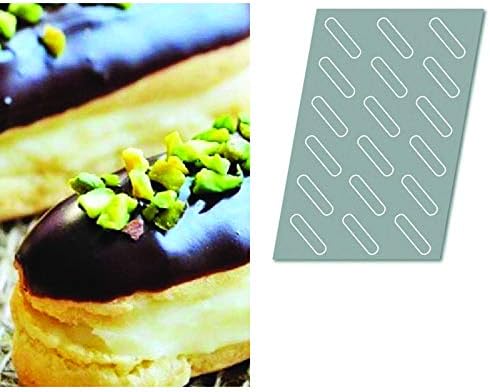 PADERNO - Silform Baking Sheet Eclair For Left Handed - 18 Shapes