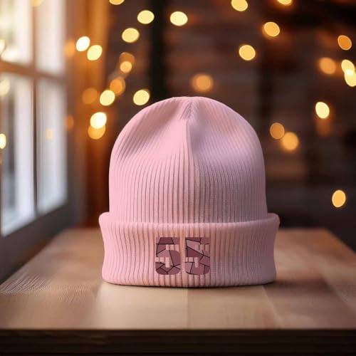 Bonnet rose 55 Number pour protéger vos oreilles du froid avec style - 2