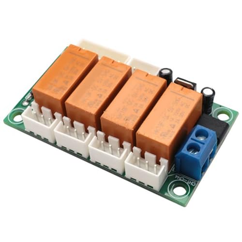 Relé de audio de 4 vías con interruptor rotatorio para selección de señal de sonido 3