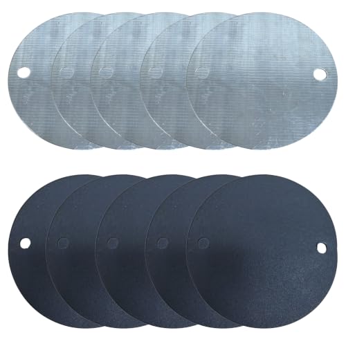 Image of 68mm Galvanised Steel Conduit Box Lid & Gasket Sets - Pack of 5