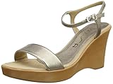  Unisa Rita_17_LMT, Sandalias con Cuña Mujer, Dorado (Mumm), 39 EU