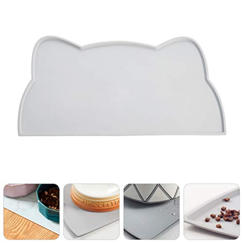 VILLCASE Tapete de AlimentaÃ§Ã£o de Alimentos Tapete de Silicone para Alimentos para CÃ£es Tapete pa