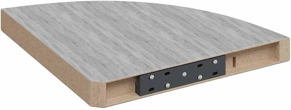 Concrete Gray Wall Corner Shelf, Honeycomb MDF Floating Ledge, 13.8 Inch Display for Room Decor, Bathroom, Living Room