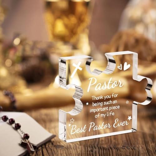 Image of Heart shaped plaque gift (Pastor)