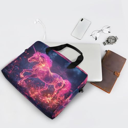 Bolso para portátil 15.6'' rosa unicornio miniatura 7