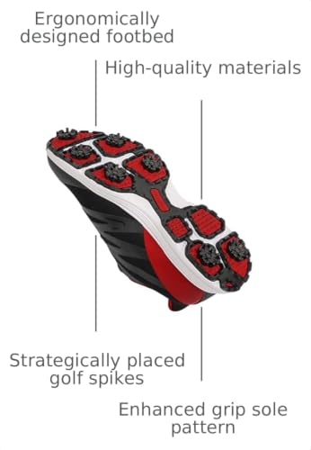 Image of Waterproof Professional Golf Shoes Men Spikes Golf Sneakers Male Outdoor Anti Slip Walking Footwears