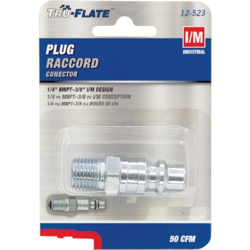 Image of Tru-Flate 12-523 3 /8 inch I /M Design x 1 /4 inch MNPT Steel Plug