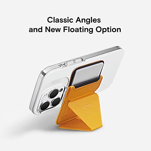 Image of MOFT The First Snap-On Magnetic Stand & MagSafe Wallet for iPhone 12 Series and iPhone 13 /iPhone 13 Mini /iPhone 13 Pro Max(Yellow)