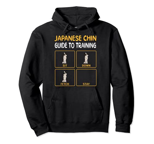 Funny Japanese Chin Guide To Training Dog Obedience Pullover Hoodie, Black