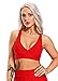 CROSS1946 Damen Komfort Nahtlos Klassische Racerback Sport BH Top Fuer Yoga Fitness-Training