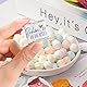 135x Aufkleber Schön, dass du da bist – Dankeschön Geschenke & Gastgeschenke Konfirmation & Kommunion, Deko für Schokolade, Hochzeit & Geburtstag – Selbstklebende Sticker als Anhänger in 3 Designs