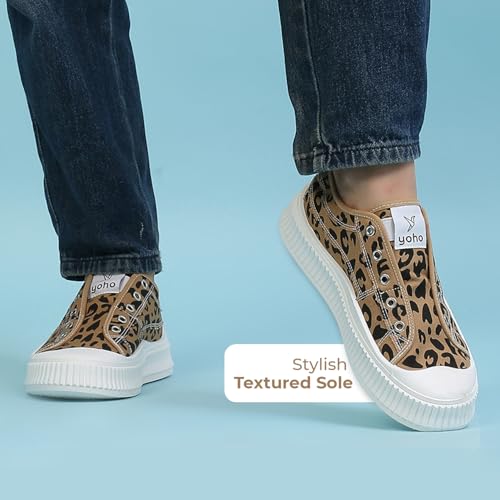 Image of YOHO Cruise Women's Without Lace Trendy Stylish Canvas Slip-On Sneakers (SoS)
