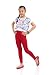 Nom Girls Legging Long Leg Perfect Fit Variety of Colors Medium size red