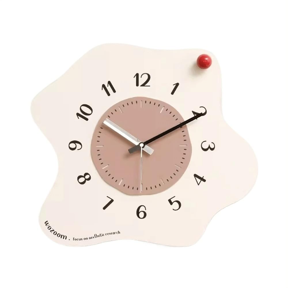 DFHS46JK Wall Decor Home Wall Clock Irregular Decorative, Suitable for Living Room, Study, Office for living room decor(White,Small)