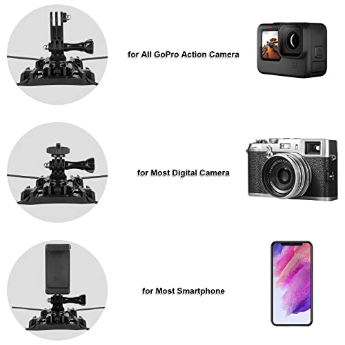 Fence Mount For Gopro Hero Action Camera Chain Link Backstop Fence Mount For Mevo Start, Iphone, Smart Phones For Recording Baseball Softball Tennis Football Games (With Backup Rope) #TOP3