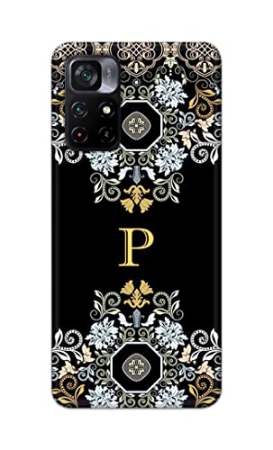 Image of Printed Hard Back Cover Case for Mi Poco M4 Pro 5G Back Cover (Alphabet P) -1803