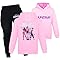 Duoxinbos KPOP Tracksuit Girls Vintage Y2k Hoodies Hip Hop Streetwear Fashion Kids Long Sleeve & Pants Sets Printed Sweatshirt