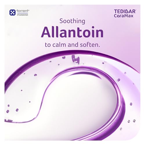 Image of Tedibar Ceramax Bathing Bar - 75g Enriched with Ceramides & Vitamin E |100% Soap Free| Skin friendly pH - By Torrent Pharma, Pack of 4