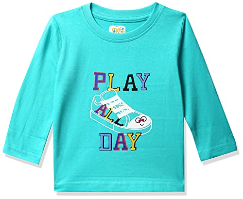 Image of MINITATU Baby-Boy's Animal Print Regular Fit T-Shirt