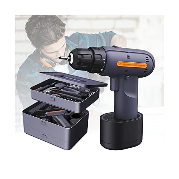 HIMNA PETTR 72 Stück Haushalts Werkzeugkoffer, ABC DREI Schichten Reparatur Werkzeug Set, Manueller Werkzeugset mit 12V…
