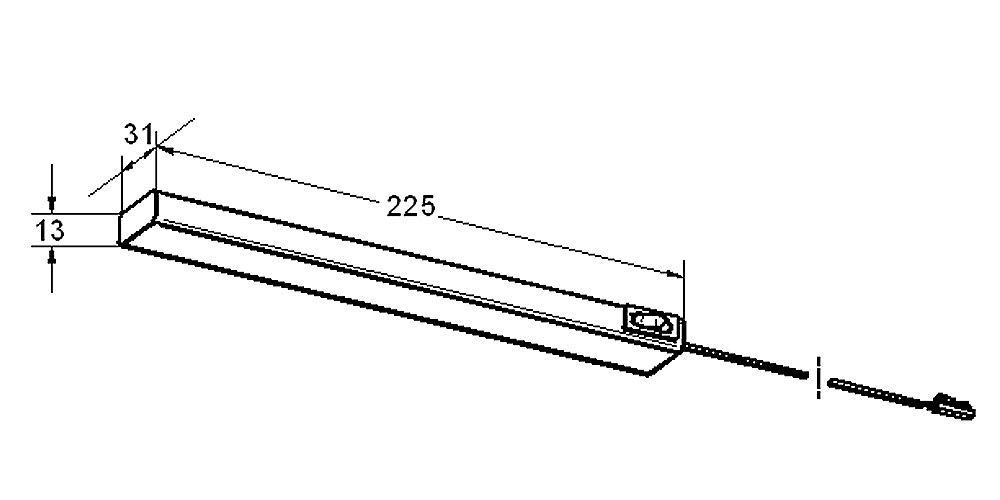 Thebo LED 50 Unterbauleuchte 4000 Kelvin - Set 4 / Unterbauleuchten/Oberschrankleuchten