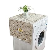 IUTOYYE Refrigerator Fridge Dust-Proof Cover Washing Machine Cover with Storage Pockets Bags...