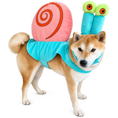 ComfyCamper Sea Snail Dog Costume with Cape and Adjustable Headpiece for Halloween Parties
