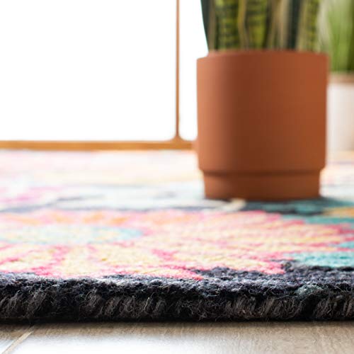 Tapete Safavieh Aspen 8x10 Wool Handmade Boho Azul Carbón miniatura 4
