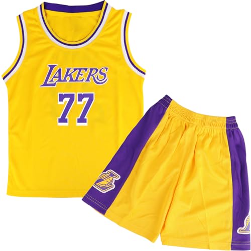 FUTERLY Basketball Trikot Kinder 2 Stücke,Basketball Kinder Trikot,Basketballs Kinders Jungen and Shorts,Sleeveless Basket Trikots,Mode Trikots Basketballs Kinders Set für 3-4 Jahre/2XS