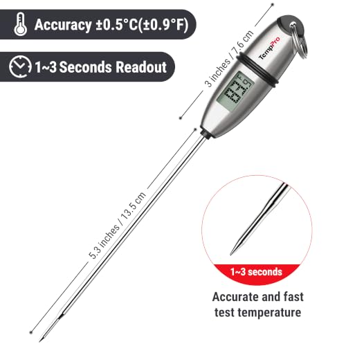Foto von TempPro Digitales Fleischthermometer Bratenthermometer Thermometer Kochen