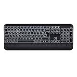 BLUETOOTH TASTATUR FÜR 3 GERÄTE - Die Multi-Device Tastatur unterstützt 3 verschiedene Geräte gleichzeitig und kann 1 USB-Gerät und 2 Bluetooth-Geräte verbinden und einfach zwischen ihnen wechseln. Hinweis: Sie müssen diese Geräte zuerst erfolgreich verbinden, bevor Sie sie wechseln.
