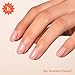 Heyhae Semi Cured Gel Nail Strips | No LED Lamp Needed | Solid, Pink, Spring | Easy Apply & Remove, Salon Quality | Includes 28 Strips, 1 Prep Pads, Nail File & Wooden stick - Hey, Strawberry Picking?
