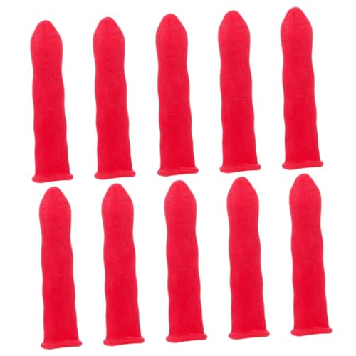 10 tapas para tubo de masilla color rojo miniatura 1