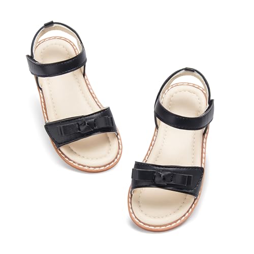 Image of ESTINE Toddler /Little Kid Girls Bow Open Toe Flat Evening Dress Sandals