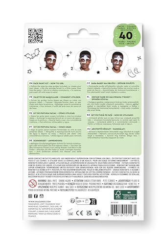 Snazaroo Face Paint Palette Kit, Halloween