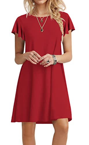 Askyes Womens Dresses Short Sleeve Summer Dresses...