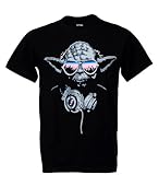 Tshirtmystyle-Yoda Cool Dj Hip Hop Star Wars Man T-Shirt-Black-Large